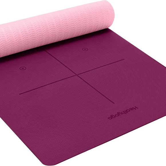 Eco-Friendly Non-Slip Yoga Mat 6mm - Body Alignment System 72